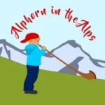 Alphorn in the Alps